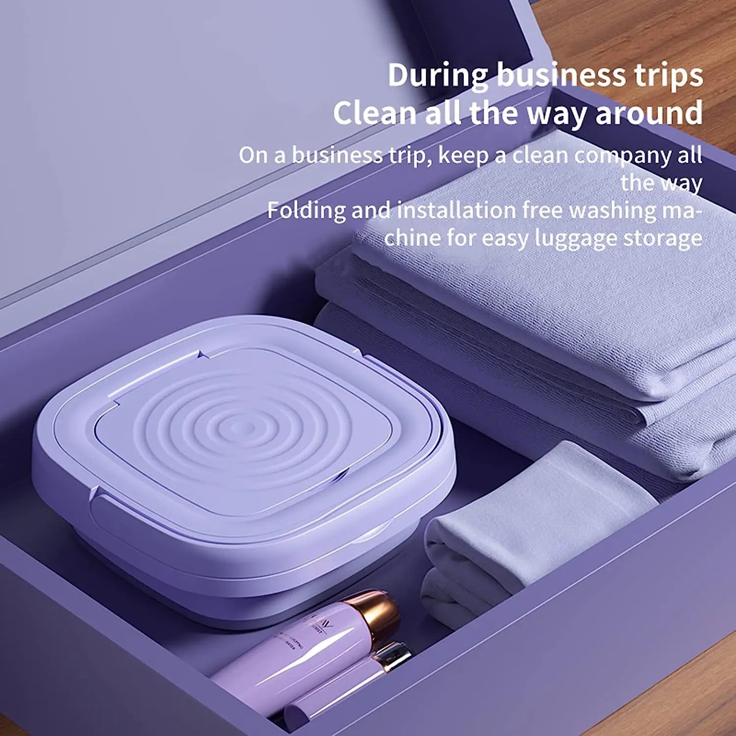 Hopfällbar bärbar tvättmaskin med centrifug | Mini klädestvättare