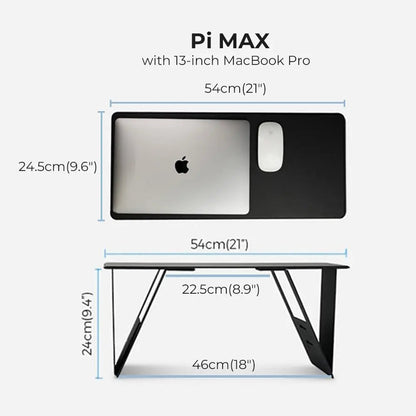 Pappers-tunn Laptop Bord - Bärbart &amp; Lätt Mini Bord för Studier och Läsning