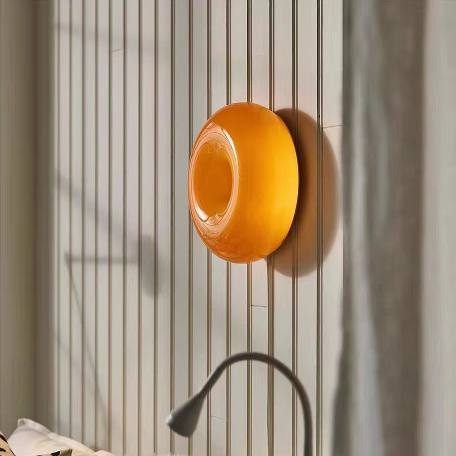 Vägglampa Modern Glas Rund Vägglampa