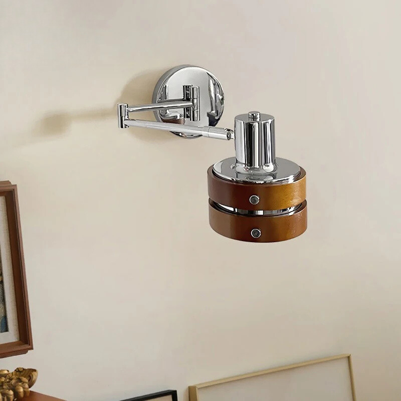 Teleskoplampa - Teleskopisk Arm Sänglampa Læselys Vintage Punk Stil