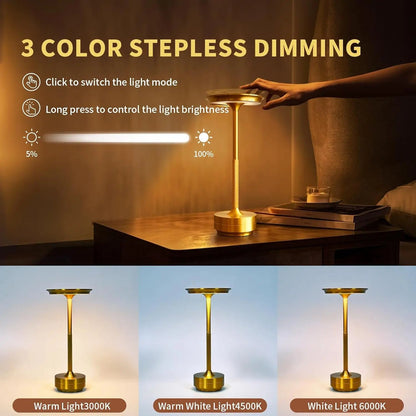 Trådlös Modern Aura Bordslampa - Trådlös Bordslampa med Touchkontroll &amp; Modern Nordisk Design