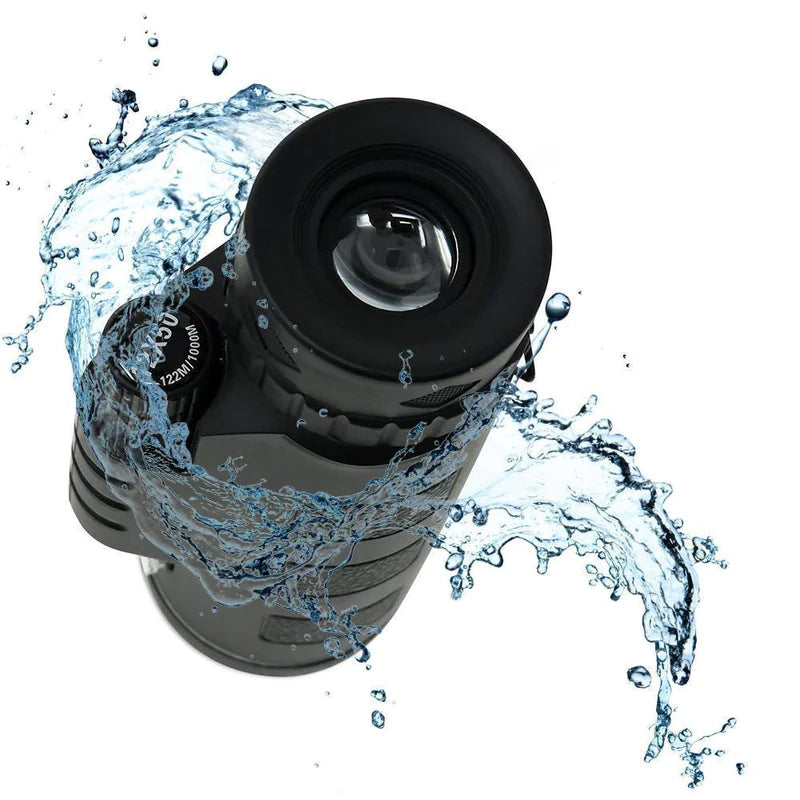 Carvallo FernZoom 12X Pro | 12x50 HD-teleskop med smartphone-hållare | Vattentät & kompakt | Idealisk för natur, resor & sport