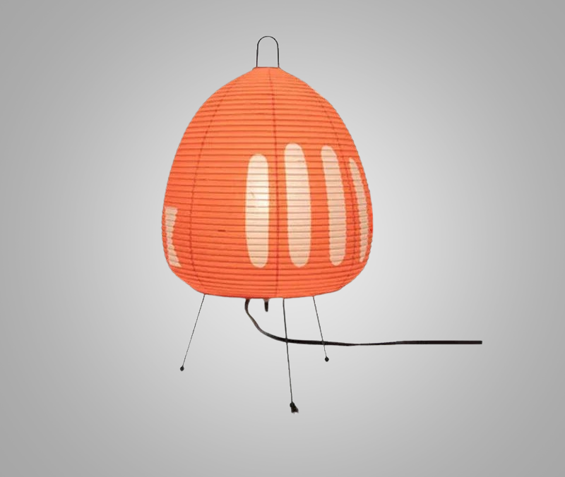 LumiZen – Japansk Pappers Taklampa i Retro Stil, Traditionell Belysning för Sovrum och Vardagsrum