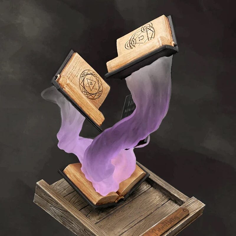 MystiCraft – Flytande öppna böcker med virvlande ånga för en magisk skärm