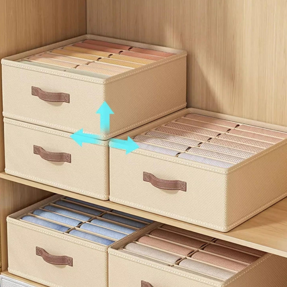 Modern Grå Linne Förvaringsbehållare