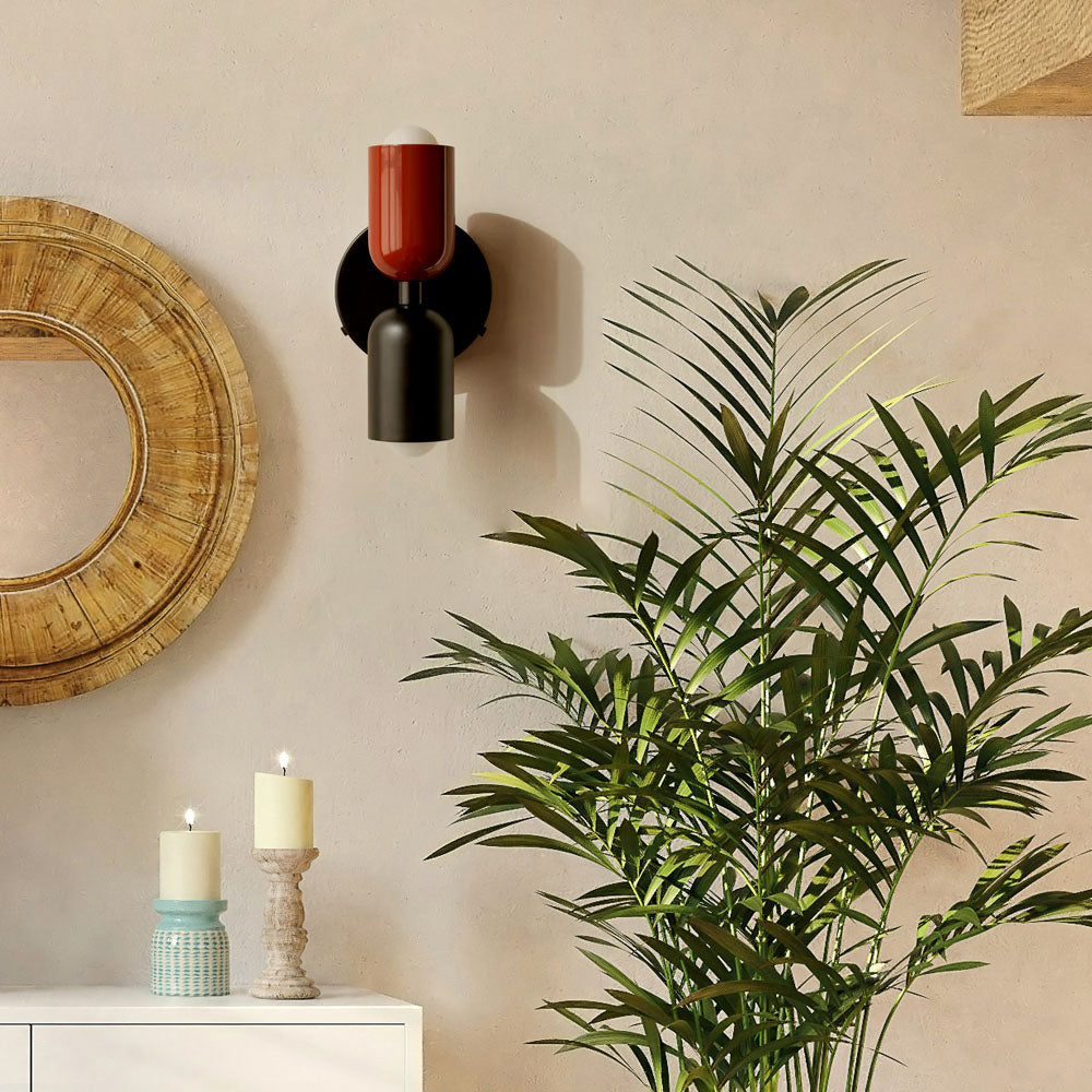 Vägglampa Modern Dubbel Glas Sconce Armatur