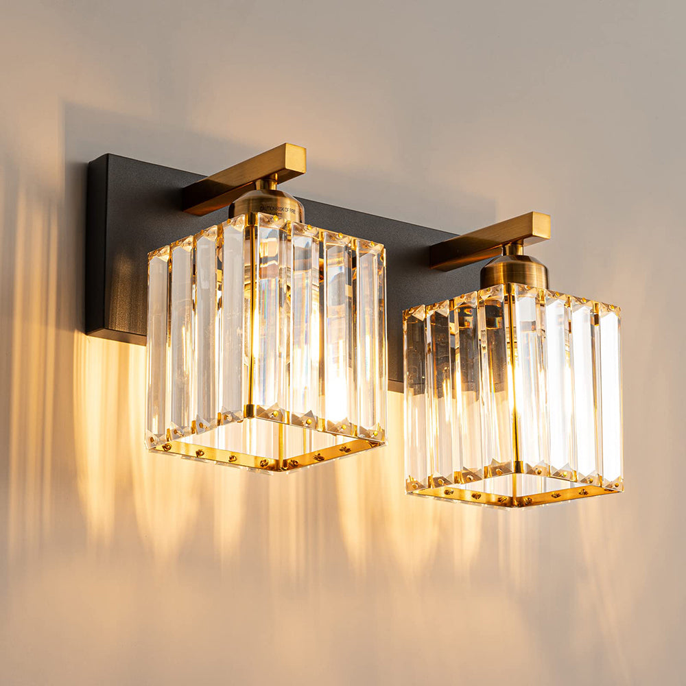 Kirsten Design LED Vägglampa Tvålampad Kristall Badrum