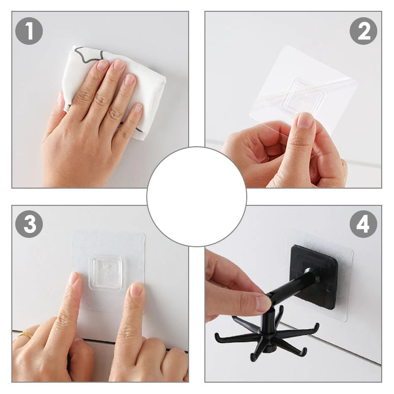 Carvallo – 360° Rotativa hängkrokar för enkel hemmaorganisation