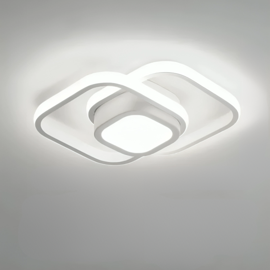 Modern LED Taklampa - 2 Ringar Kreativ Design