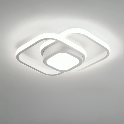 Modern LED Taklampa - 2 Ringar Kreativ Design