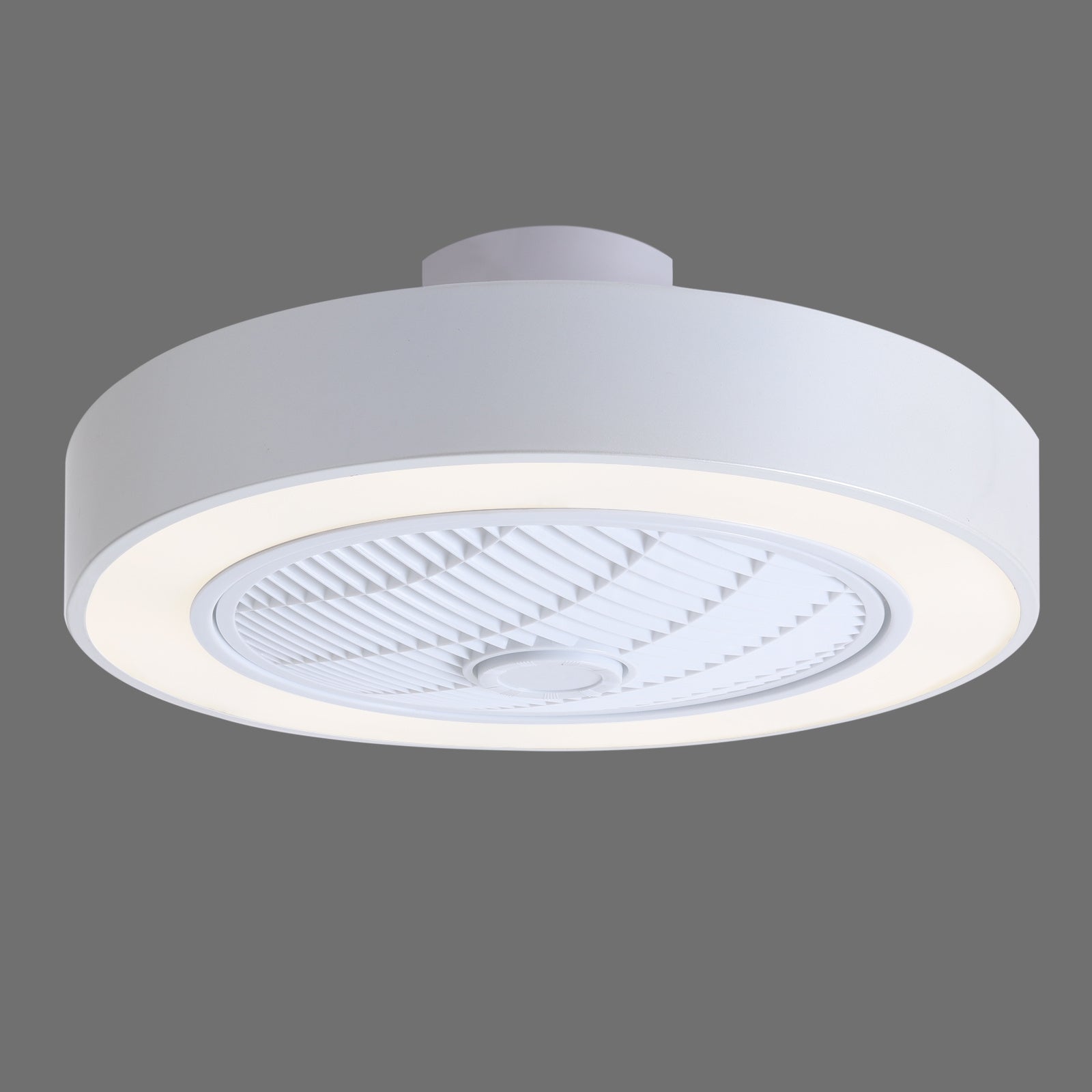 Kompakt 55 cm Takfläkt med 3 LED-ljusslägen och fjärrkontroll
