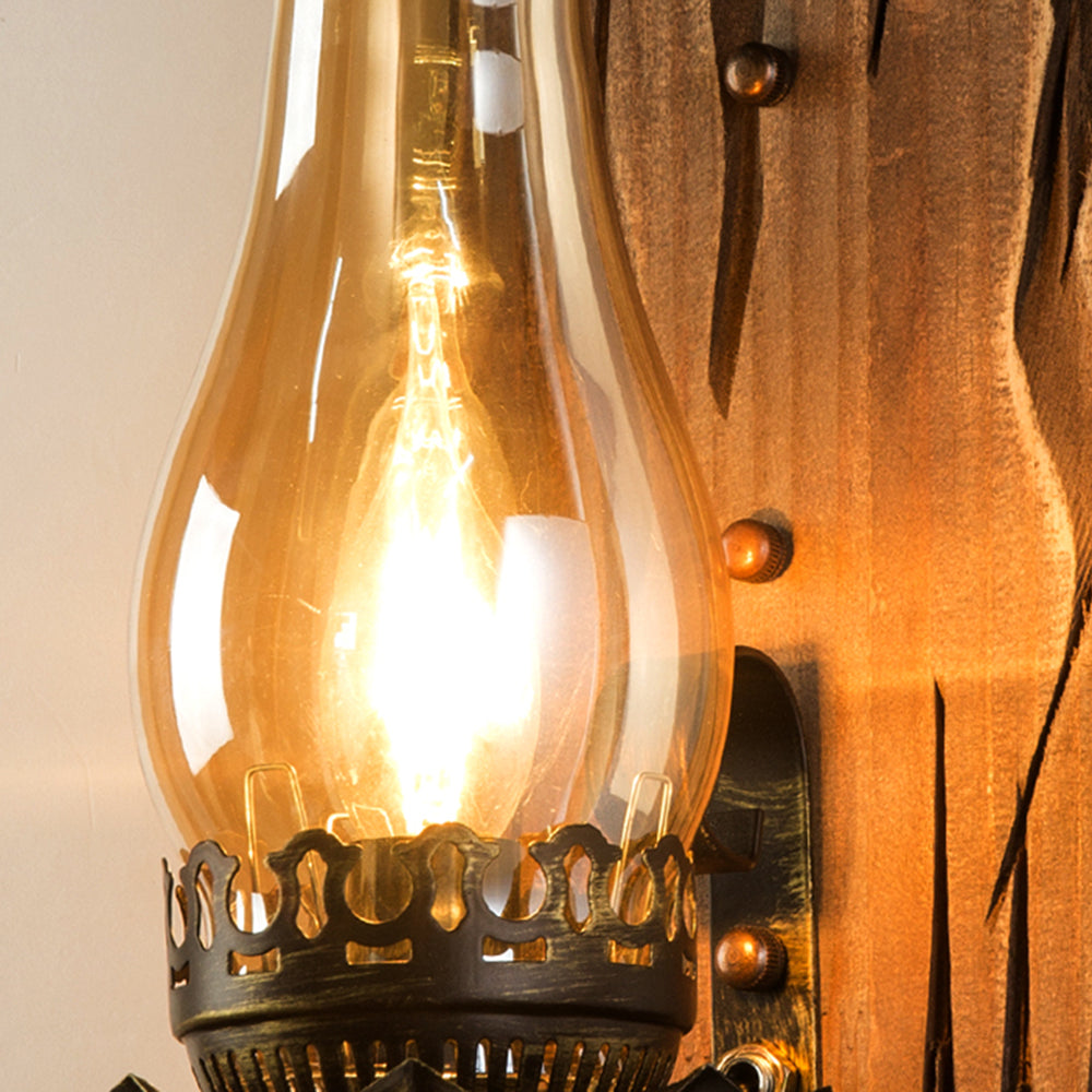 Austin Vintage LED Vägglampa Inomhus Vardagsrum/Sovrum Trä