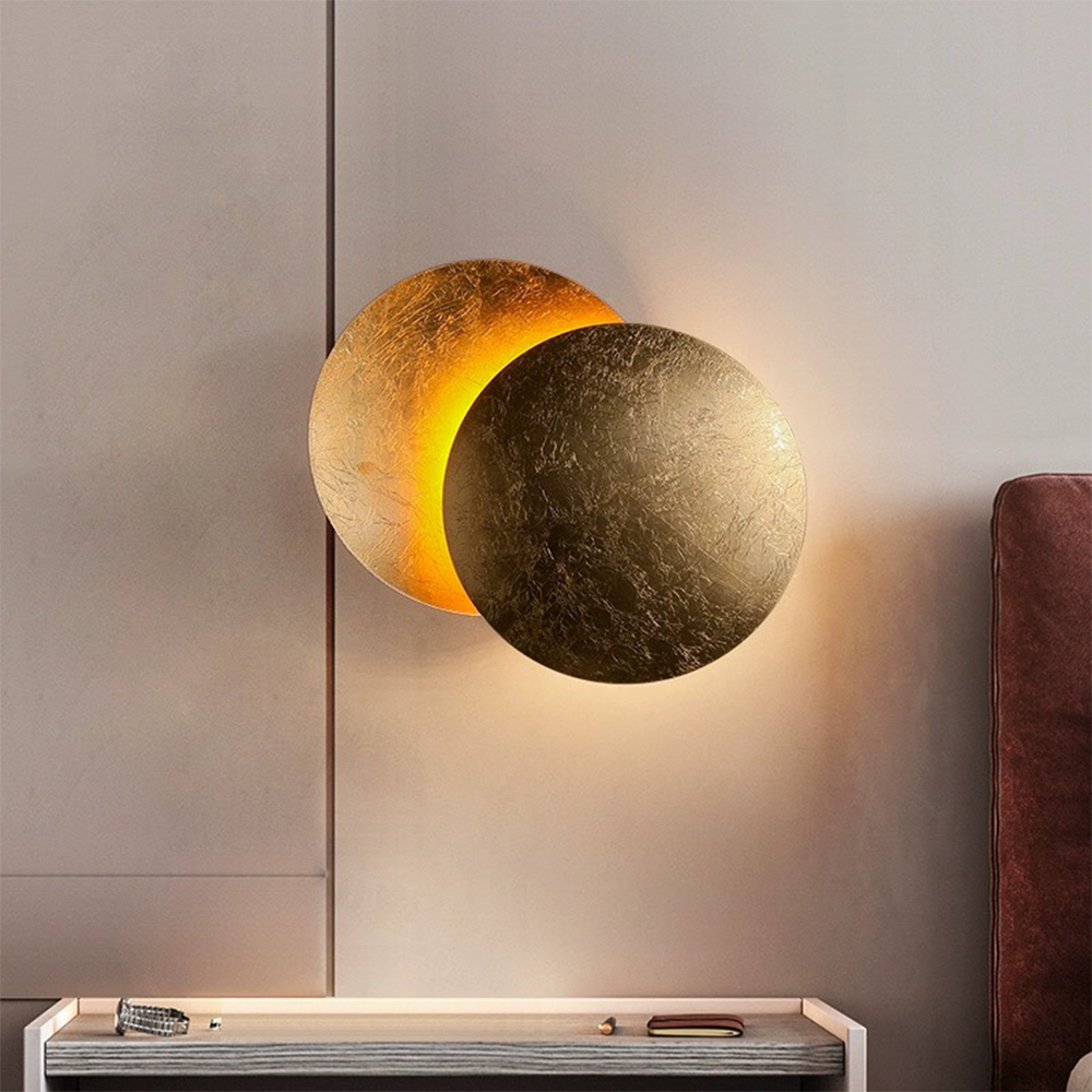 Rotating Round Wall Light | Modern LED Fixture | 7.8–9.8 tum | Creative Iron Design | Brick by Brick