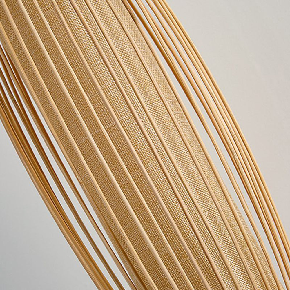 Muto Japansk LED Vägglampa - Inomhus - Sovrum/Vardagsrum - Bambu