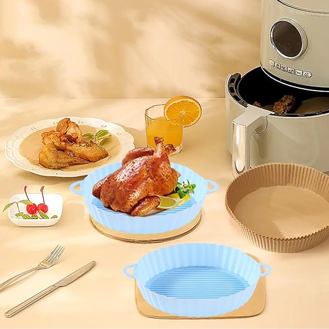 Silikoninsats för varmluftsfritös – Återanvändbar, non-stick &amp; Lätt att rengöra