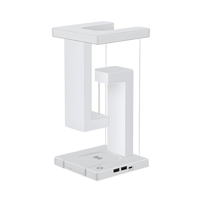 Eclipse Aura – Svävande Bordslampa med Trådlös Laddare