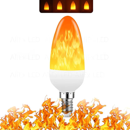 Flammen-Effekt Lampa – 9W LED Glödlampa med realistisk flammeeffekt