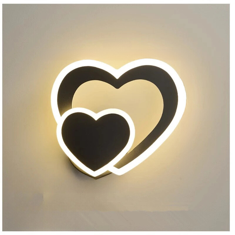 HeartWall Vägglampa - Kreativ LED Stämningsbelysning