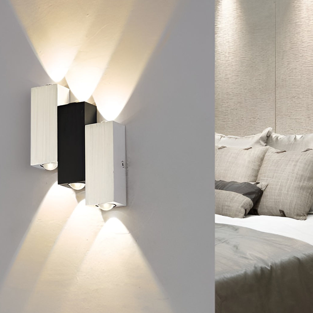 StralandeLjus - Rektangulära LED Vägglampor Uppe och Nere Modern Stil