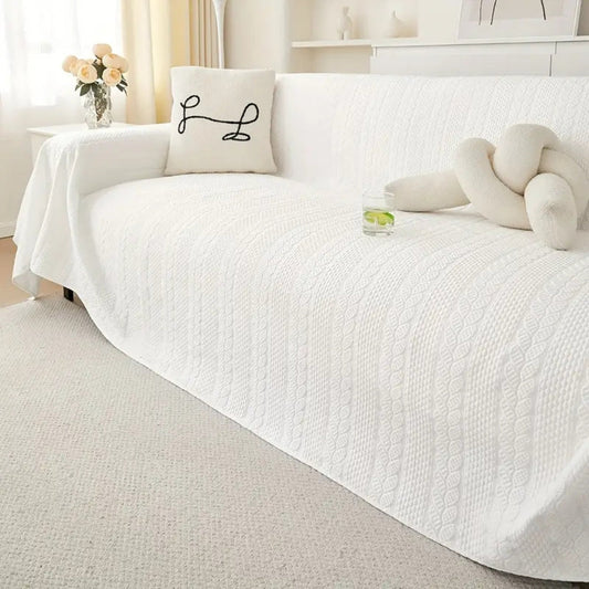 Tranquil Plush Leaf Sofföverdrag