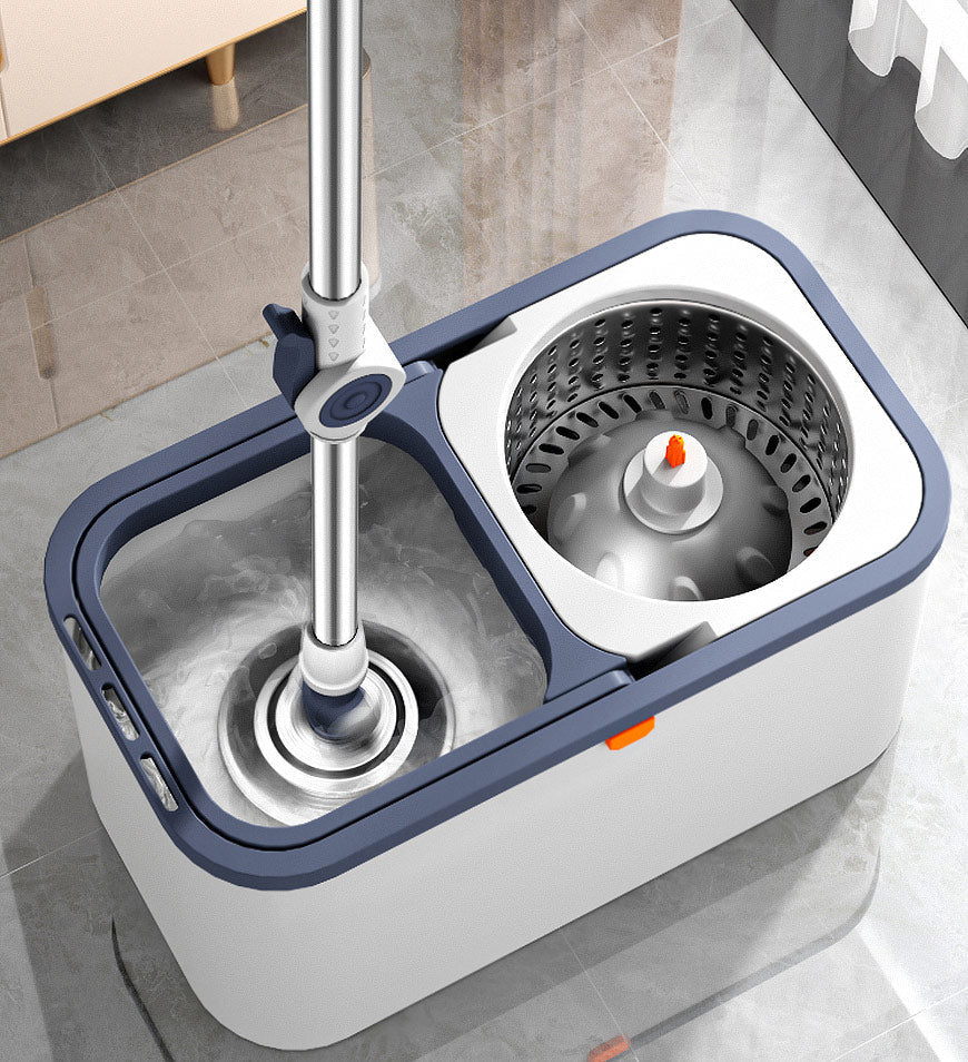 Carvallo skurtrasa med avskiljningssystem | 3 ersättninghuvuden | 136 cm handtag | Handsfree urvridning