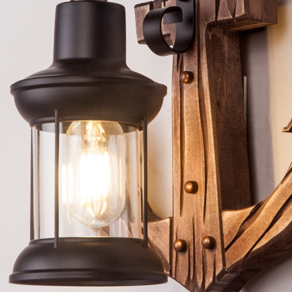 Austin Vintage LED Vägglampa - Anker, Mat- / Vardagsrum, Metall/Trä