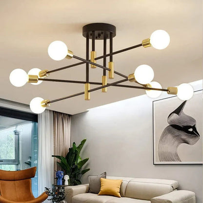 OrbitAura - Elegant taklampa med modern charm och effektfull belysning