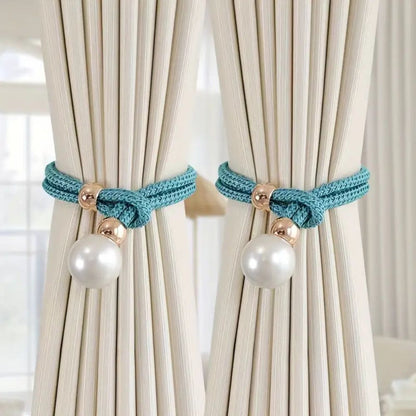 Lustrous Pearl Gardinband | 2 Delar Set