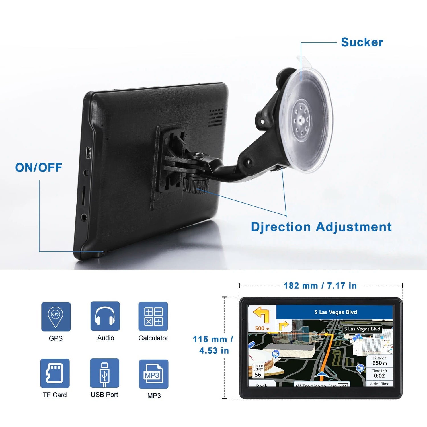 7&quot; GPS Navigationssystem