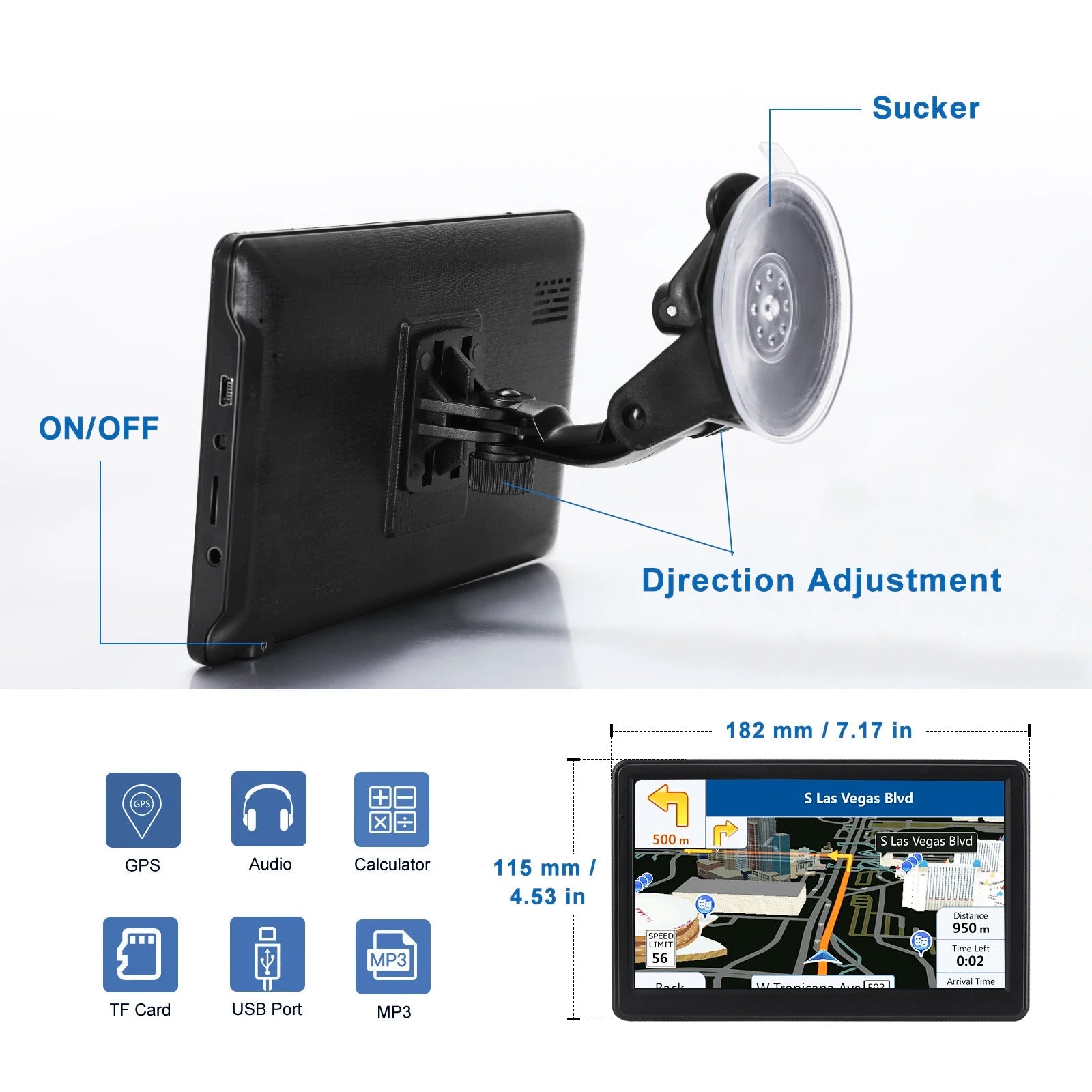 7&quot; GPS Navigationssystem