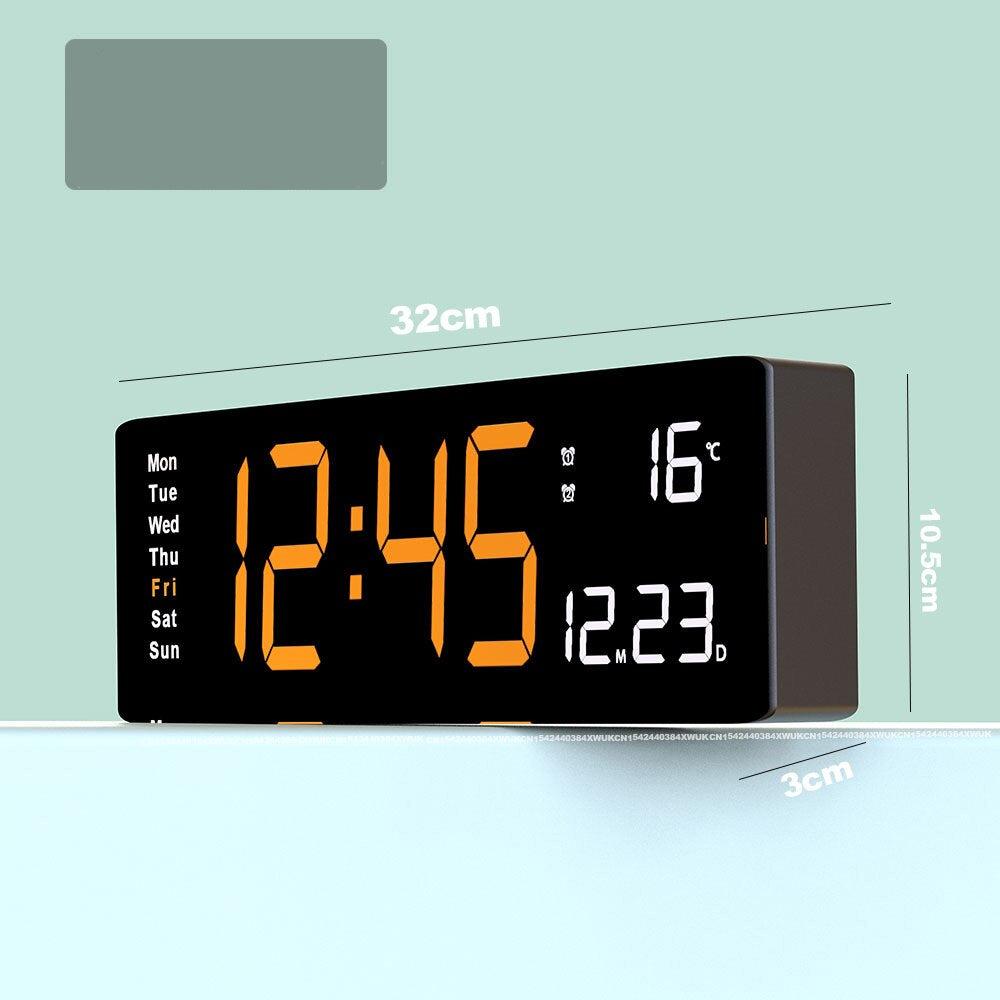 Carvallo - Elegant digital klocka med ljus skärm och modern design för varje rumsinredning