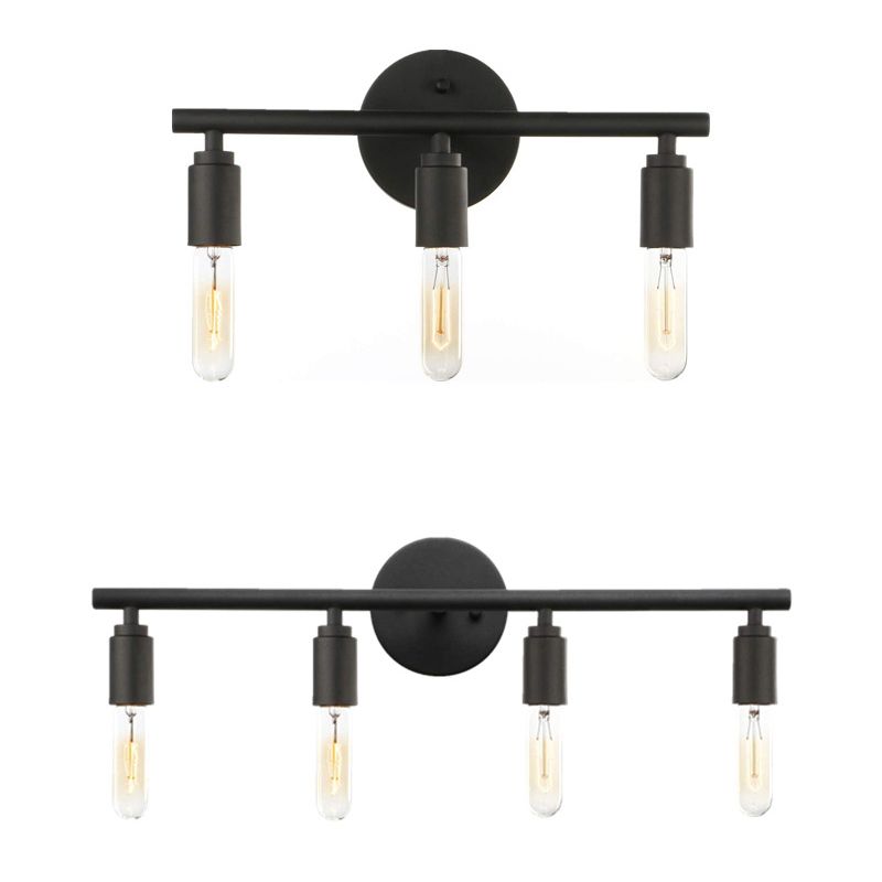 Modern LED Vägglampa Svart för Badrum