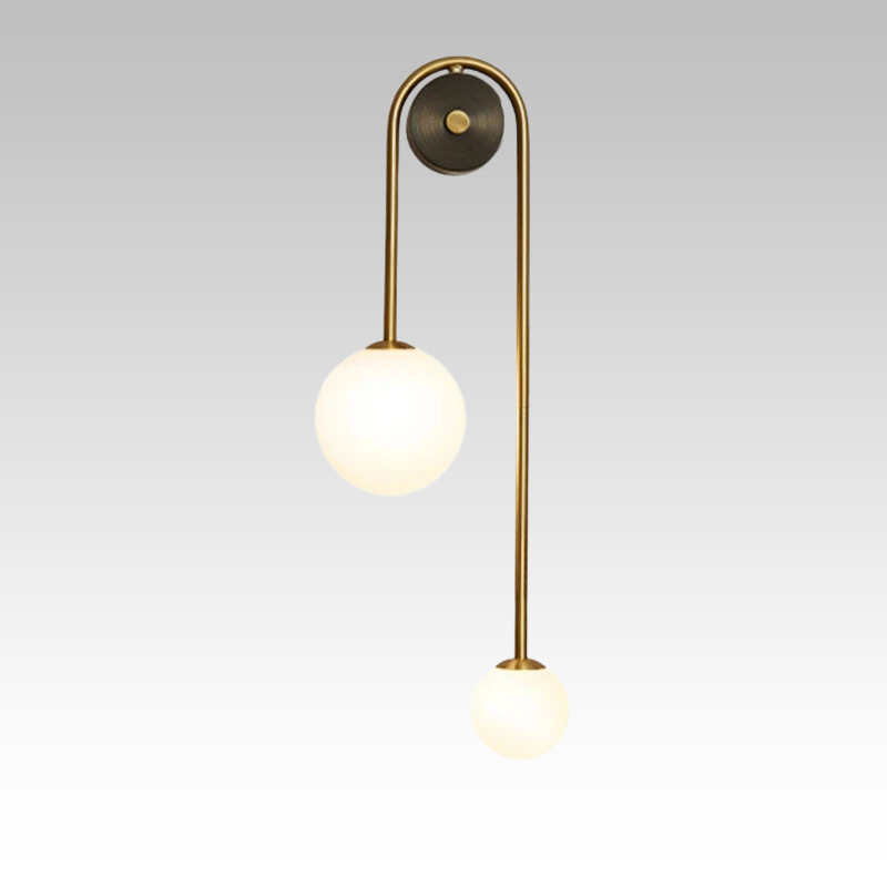 AuroraGlass Vägglampa - Modern LED-lampa för Sovrum och Vardagsrum