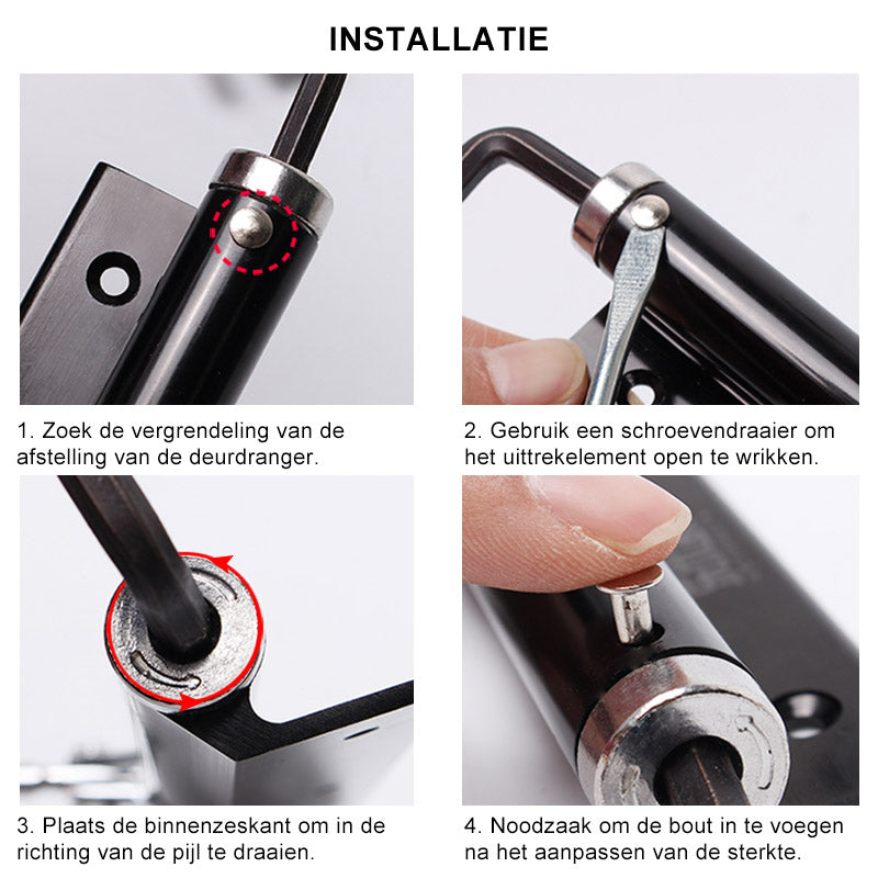 Carvallo - Automatisk självstängande dörrgångjärn