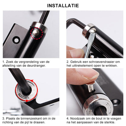 Carvallo - Automatisk självstängande dörrgångjärn