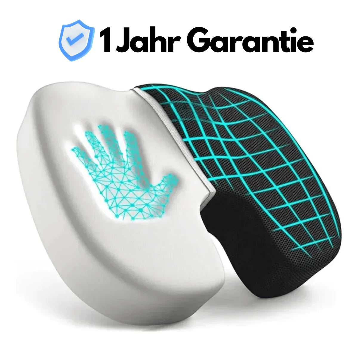 Ergonomisk 4D komfort sittkudde med ortopediskt stöd