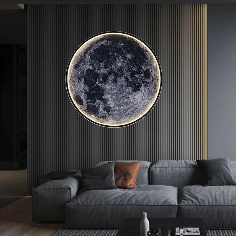 Lunora | Dimbar LED-vägglampa i måndesign för stiliga inredningsdetaljer