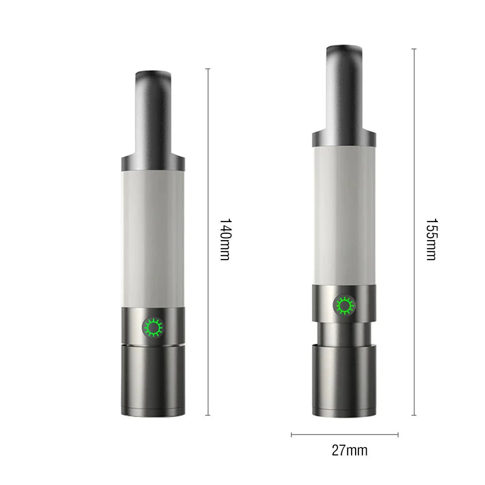 LED-ficklampa med flerfärgade filter – uppladdningsbar USB-C-lampa med camping- och nödbelysningsfunktion