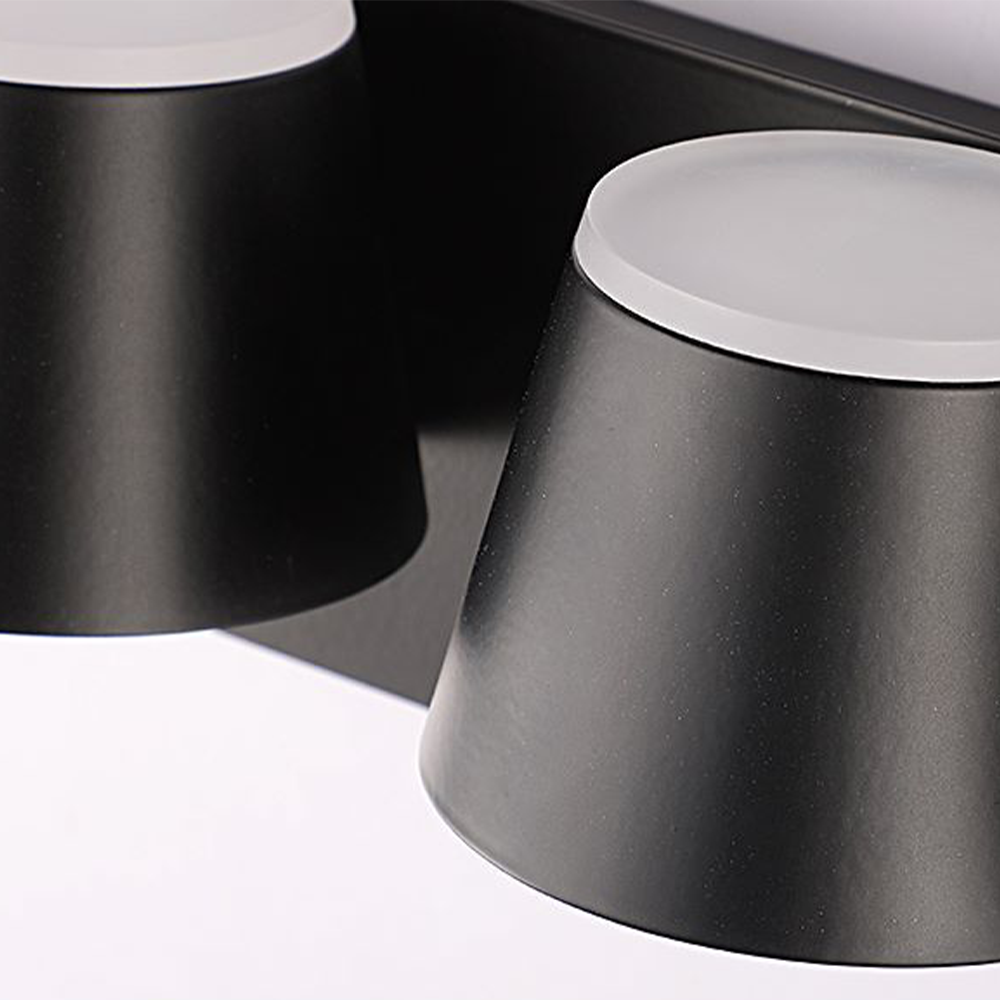 Cooley Moderne LED Vägglampa Svart Bad/Sovrum Metall Akryl 1/2/3-Ljus
