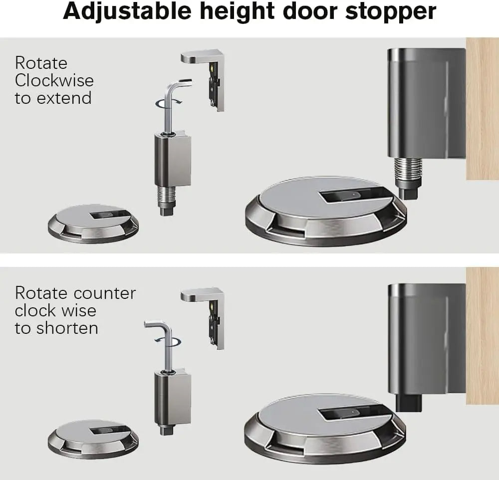 Tungt Duty Dörrstopp – Vindskyddande Ingen borrning med skruvar och tejp