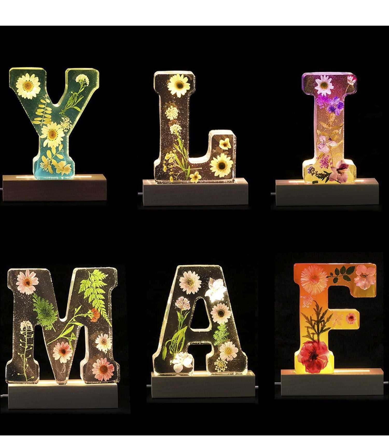 LED Bokstäver Blommor