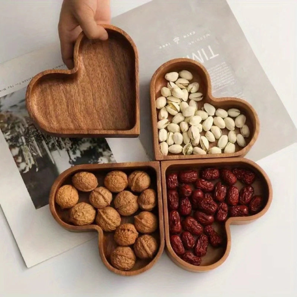 Rustic Heart Snack Tray Collection | 4st