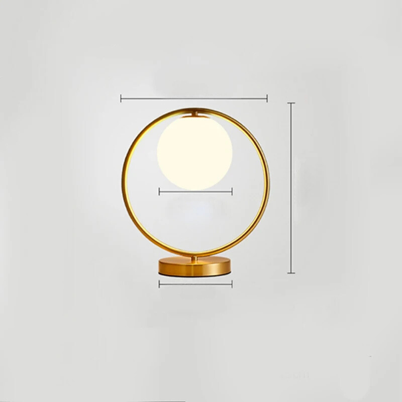 LumiAura - Dimbar Lampa med Unik Ringdesign