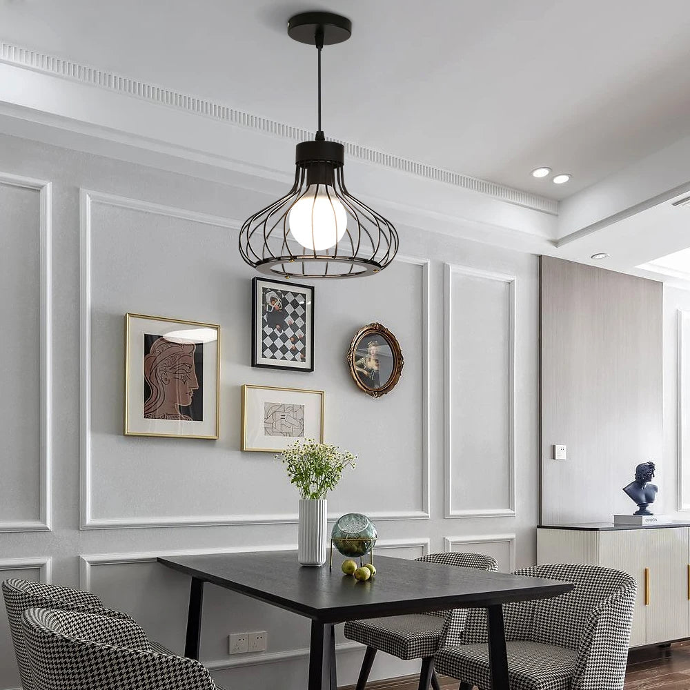 Dublin Modern Metall Hänglampa - Vintage Industriell Hänglampa med justerbar kedja