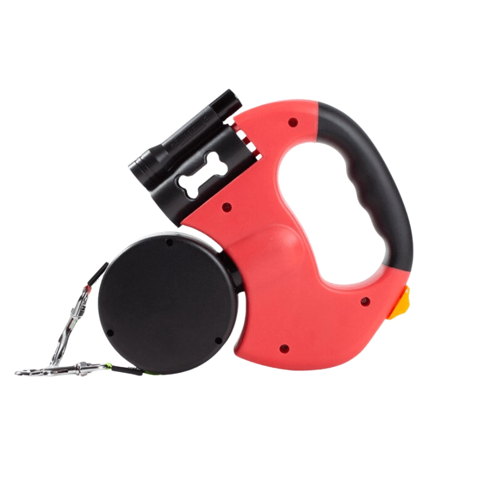 PawBright – Dubbelt Hundkoppel med Inbyggd Lampa