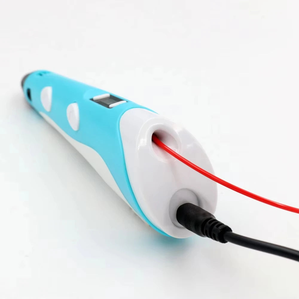 Original 3D Skrivpenna – Barnvänlig med 20 Färger &amp; 100M Filament