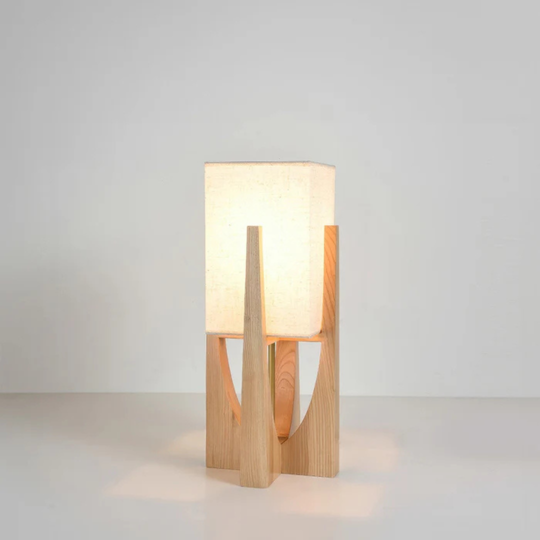 Luxora Nami | Trä‑bordslampa i japansk stil