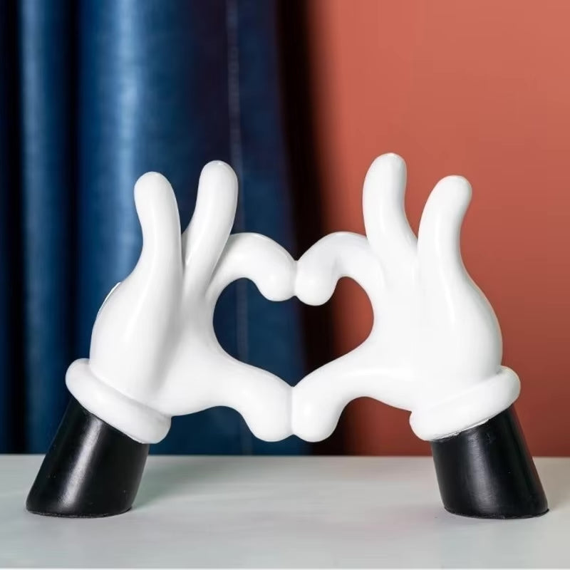 Tecknad handgest dekorativ konstartikel för unik heminredning