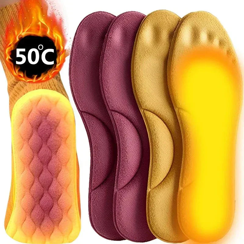 Självvärmande isolerande insoles