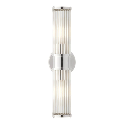 1/2-Lights Modern Vägglampa med Cylindrisk Glas
